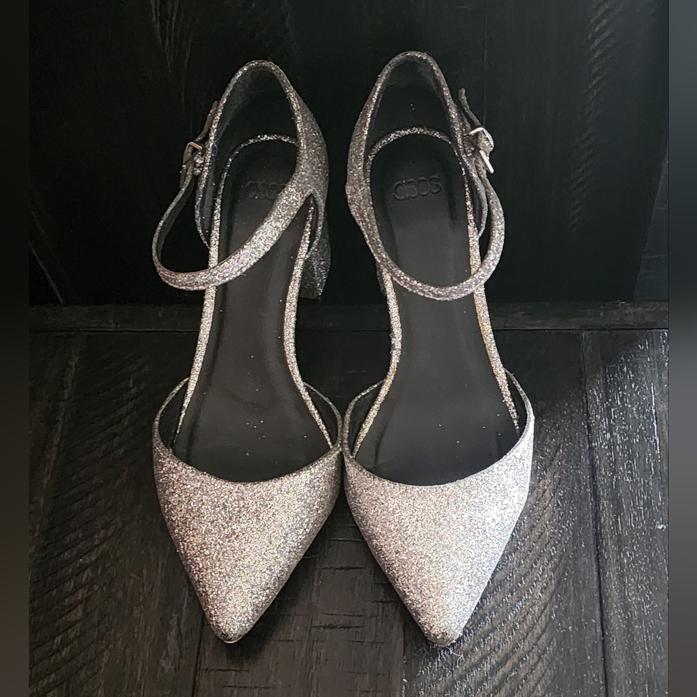 Asos Glitter Block Heel